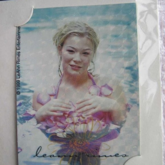 2 LeAnn Rimes Photo Laser Stickers Half Set Very Nice Country Music Star 1999 - Picture 2 of 7